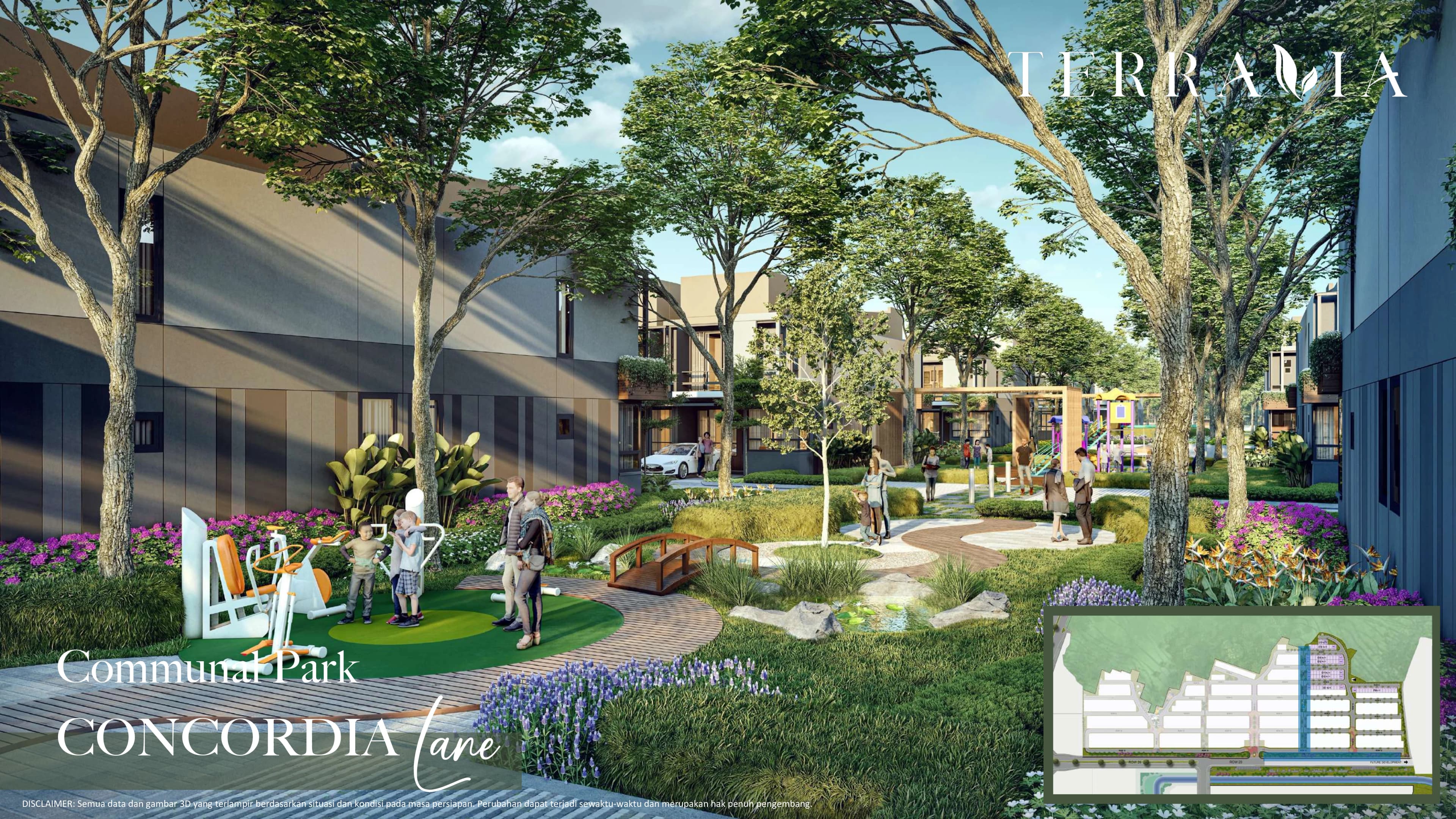 Communal park Concordia Lane di Terravia BSD City