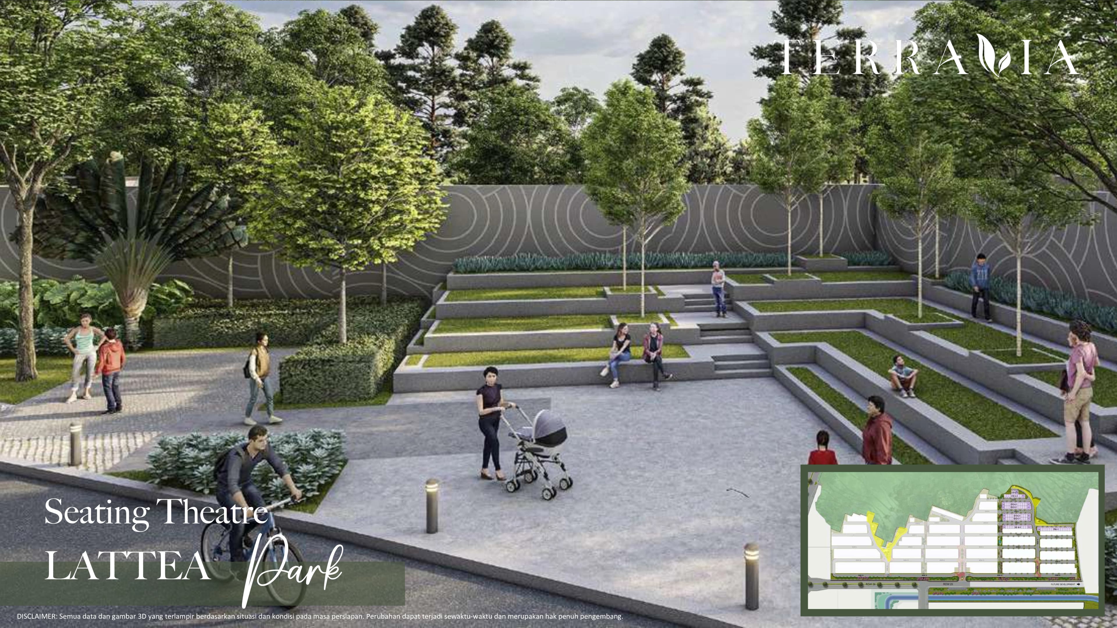 Seating theatre Lattea Park di Terravia BSD City